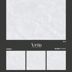 HILITE 600x600 Dark Grey <b>Rustic</b> Porcelain Tile for <b>Bathroom</b> and Kitchen Floor and Wall Tile Anti slip Glossy Finished - Product Image 1