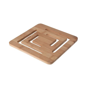 Sous-verres en bois pour théière/bouilloire, sous-verres en bois en forme de croix, antidérapants, décoratifs pour table, support pour plats chauds - Product Image 3