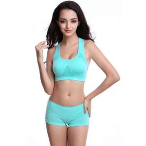 Soutien-gorge de sport sexy et tendance HL-70 pour femmes et jeunes filles, respirant, en Spandex/Nylon, maintien élevé, léger, simple à l'avant - Product Image 1