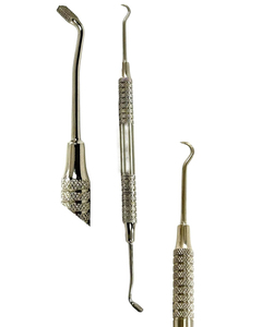 Poussoir et détartreur orthodontiques, design de poignée creuse ultra-légère, crochet réutilisable en acier inoxydable de qualité chirurgicale - Product Image 1