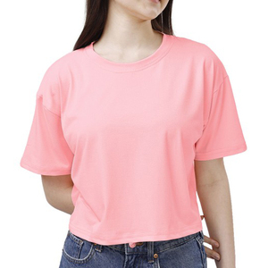 Camiseta Deportiva de Manga Corta para Mujer, con Logotipo Personalizado, para Correr al Aire Libre, de Algodón, Informal, Holgada, para Yoga - Product Image 1