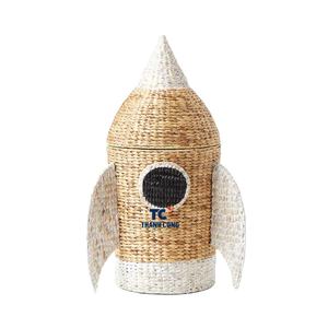 Artisanat enfants jacinthe d'eau paniers de rangement fournisseur en gros enfants meubles pépinière blanchisserie jouet stockage tissé osier - Product Image 1