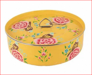 กล่องใส่เครื่องเทศสเตนเลสสตีลเพ้นท์ลายด้วยมือ - Product Image 2