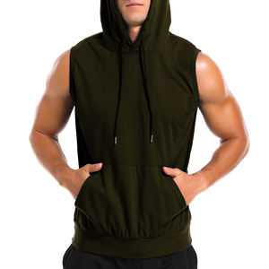 Sweat à capuche de sport pour homme en tissu doux et léger, coupe décontractée, style streetwear, toutes tailles, en mélange de coton basique - Product Image 1