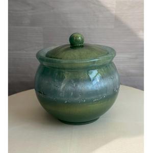 Pot de rangement moderne en résine fait main avec couvercle pour cuisine, salle de bain, décoration intérieure, bonbons, thé, café, récipient multi-usages - Product Image 1