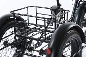 ยางสำหรับหิมะขนาด 20/24 นิ้ว แบตเตอรี่ลิเธียม 48V15a มอเตอร์ไร้แปรงถ่าน รถสามล้อไฟฟ้าแบบมีแป้นปั่นช่วยแรง จักรยานไฟฟ้าสามล้อ - Product Image 5