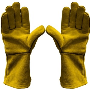 Breathable <b>Welding</b> Safety Gloves Premium Cowhide Split Leather Welder Heat Resistant Heavy Duty Non-Slip Waterproof Gloves - Product Image 4
