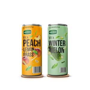 ผู้ผลิตขายส่งชาเย็นชาพลังงานผสม330มิลลิลิตรขวดชากระป๋องบางเครื่องดื่มแตงโมฤดูหนาว - Product Image 6