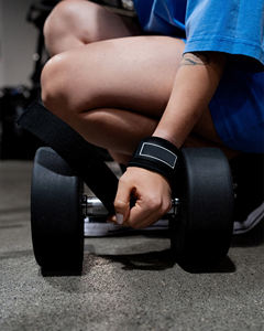 Sangles de levage robustes pour entraînement de musculation, antidérapantes, pour la gym, avec poignée, vente en gros, sangles de levage rembourrées en néoprène pour la force - Product Image 3