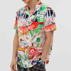 Chemise Hawaïenne Aloha pour Homme à Imprimé Personnalisé de Haute Qualité, Boutonnée, Décontractée, en Satin Tricoté, Qualité Supérieure - Product Image 4