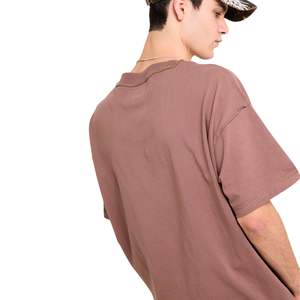 T-shirt surdimensionné personnalisé pour homme, 100 % coton, coupe ample, col rond, streetwear de luxe, t-shirt uni, grande taille pour homme - Product Image 4