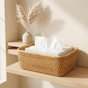 Cestas de Almacenamiento de Ratán Natural Hechas a Mano, Ecológicas, Modernas, Multifuncionales, Artex Green Earth, Hechas en Vietnam - Product Image 4