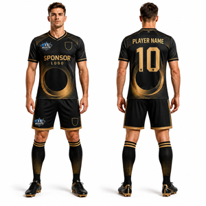 Conjunto de Uniforme de Fútbol Personalizado de Alta Calidad, Mezcla Premium de Poliéster y Elastano, Suave, Transpirable, Elástico en Cuatro Direcciones, Calidad Atlética - Product Image 1