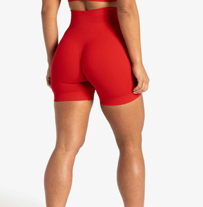 Custom Gym Shorts Wholesale Women Running <b>Booty</b> Shorts Leggings Elastic Lifting Gym Fitness Pants Women Seamless Yoga Shorts - Product Image 4