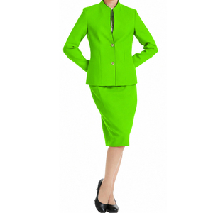 Ensemble d'uniformes d'hôtesse de l'air pour femmes, tendance et confortable, avec logo personnalisé et couleur unie – Vente en gros - Product Image 1