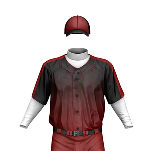 <b>Cheap</b> Price Team Wear Men Sports Wear Black Baseball Uniform <b>Set</b> Low MOQ Sublimated Baseball & Softball Uniforms - Product Image 4