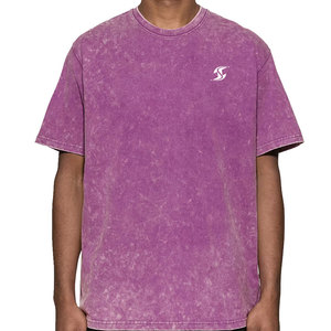 T-shirt léger délavé à l'acide, séchage rapide, nouvelle mode, pour usage extérieur, concevez votre propre t-shirt délavé à l'acide - Product Image 1