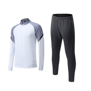 Ensemble de survêtements de sport en molleton 100 % coton, design robuste, fermeture éclair intégrale, respirant, qualité internationale pour l'hiver - Product Image 4