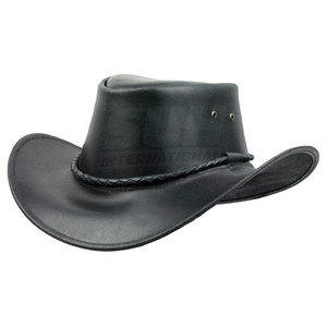 Custom Logo High Quality Leather <b>Western</b> Cowboy <b>Hats</b> Adjustable Lightweight Breathable Four Seasons Casual Outdoor Wear - Product Image 1
