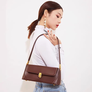 Sac à bandoulière noir style minimaliste avec fermeture éclair et fermoir, sangle unique 50-65cm, imperméable, toutes saisons - Product Image 5