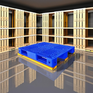 Paleta de Plástico HDPE de Alta Resistencia Misa, Entrada para Montacargas de 4 Vías, Paleta de Almacenamiento Industrial y Envío - Product Image 1