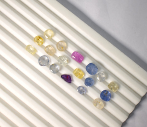 Lote al por mayor de zafiros naturales multicolor, 36.05 ct, 18 piezas, zafiros sin calentar ni tratar - Product Image 5