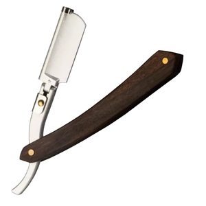 Rasoir à raser avec manche en bois, rasoir de qualité supérieure, lame réglable en acier inoxydable pour un rasage professionnel - Product Image 4