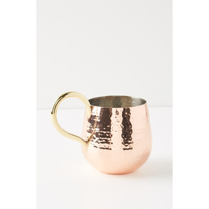 Modern Designer Pure Copper Hammered Moscow Mule <b>Mugs</b> With Brass Handle Perfect For Cocktails Beer And Iced Beverages - Product Image 4