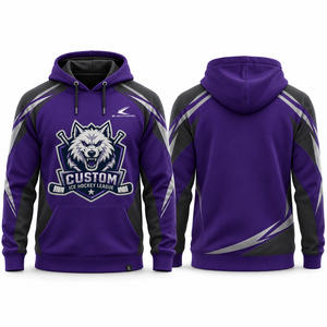 Sudadera con Capucha Personalizada Blackthorn para Hockey sobre Hielo, Color Morado, Logotipo Sublimado, Unisex, Adulto, Absorbe la Humedad, Manga Larga, Corte Regular - Product Image 4