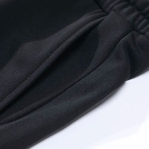 Ensemble de survêtement à capuche pour homme, noir et vert, color block, manches longues, décontracté, respirant, coupe régulière, automne - Product Image 3