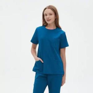 ชุดยูนิฟอร์มพยาบาลสำหรับผู้หญิง: ชุดเสื้อคอวีแบบหวานหลากหลายสี - Product Image 1