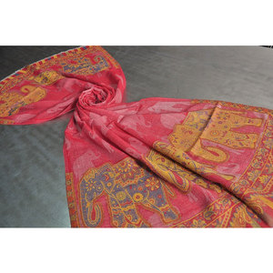 New Collection of Fine <b>Wool</b> Cutwork Elephant Border Stoles 70x200cms Luxury Soft Cashmere Feel Shawl 85% Fine <b>Wool</b> 15% Silk - Product Image 3