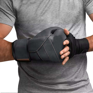 Gants de boxe en cuir personnalisés pour hommes avec poignées ergonomiques – Créez les vôtres pour l'entraînement et les combats, avec étiquette personnalisée - Product Image 5