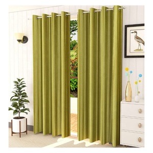 Somptueux solides oeillet Long Crush Beige lin Semi Sheer 5 pieds oeillet Translucidus Grace maison et salon rideau de fenêtre supplémentaire - Product Image 6