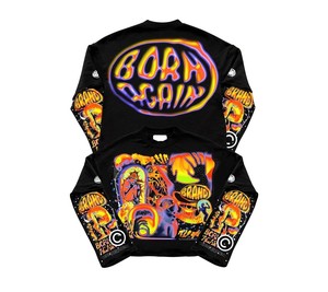 Custom Cut Sew Regular Fit 100% Cotton Knitted Heavyweight Breathable Anti-Wrinkle T-shirt Acid Wash Vintage Print Boxy High - Product Image 2