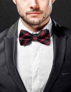 Nœud Papillon Pré-Noué en Soie Solide Noir et Rouge pour Tenue Formelle, Durable, Imprimé par Transfert Thermique, Respirant, Séchage Rapide, Fait Main, Personnalisable pour Homme - Product Image 6