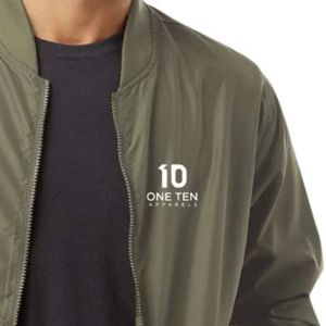 Men Casual Lightweight Bomber Jacket Zip Front Windproof <b>Coat</b> Rib Knit Trim Comfortable Outdoor Travel Commuting Fashion - Product Image 5