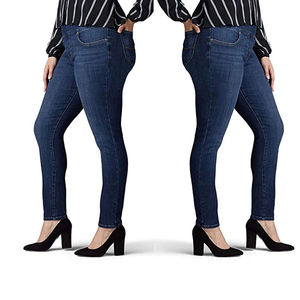 Jeans de mezclilla de talla grande, corte ajustado, alta calidad, para mujer, estilo casual y a la moda, con el mejor precio, ecológicos. - Product Image 6