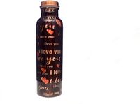 Set Botol Air Tembaga yang Banyak Diminati, Botol Minum Logam yang Dapat Digunakan Kembali untuk Rumah, Dapur, Kantor, Gym, Tersedia dengan Harga Ekspor