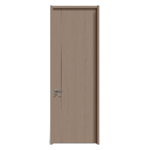 Porte intérieure moderne en WPC (composite bois-polymère) ignifuge et insonorisée pour hôtel, bureau, atelier, appartement - Product Image 1