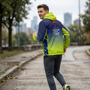 <b>Lightweight</b> Autumn Windbreaker <b>Jacket</b> Breathable Quick Dry Polyester/Cotton Custom Logo Support for <b>Running</b> Outdoor Activities - Product Image 5