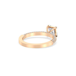Bague REYES personnalisable avec diamant de laboratoire taille Asscher 1,48 carat, certifiée IGI, or massif 14 carats, diamants HPHT CVD, bijoux de luxe - Product Image 6