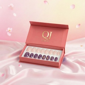 Boîte en papier magnétique pliable, écologique, biodégradable, recyclable, avec logo personnalisé, insert en mousse, pour emballage de produits de beauté, boîtes QJ - Product Image 1