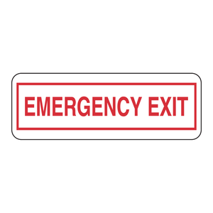 Señal de Salida de Emergencia Fotoluminiscente BradyGlo para Rutas de Escape, Montada en la Pared - Product Image 1