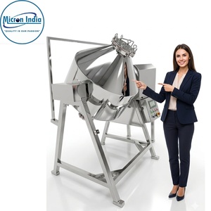 Licuadora Industrial de Doble Cono de Acero Inoxidable Micron India |   Mezclador de Polvo para Alimentos y Productos Químicos, Mezcla Uniforme, Alta Capacidad de Mezcla - Product Image 1