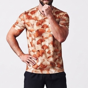 Camiseta de verano de rendimiento avanzado para hombre, tela de primera calidad, tacto suave, transpirable, estilo urbano. - Product Image 1