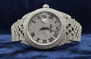 Best Selling VVS Moissanite ETA Mechanical 40MM Stainless Steel Glass Dial Analog Unisex <b>Watch</b> Fully Iced Luxury Charm India - Product Image 2