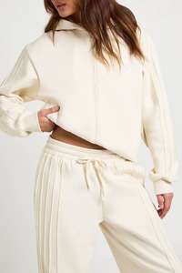 Conjunto Deportivo de Alta Calidad OEM, Chaqueta con Cremallera, Ropa Deportiva Ligera para Mujer, Ropa Deportiva Informal, Traje Deportivo con Capucha para Invierno - Product Image 3