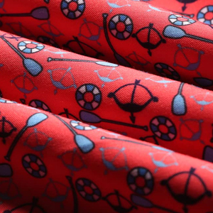 Shorts de bain imprimés pour hommes, shorts de plage rouges, shorts de bain à séchage rapide, taille élastique avec cordon de serrage, shorts de bain d'été, fournisseur OEM - Product Image 3