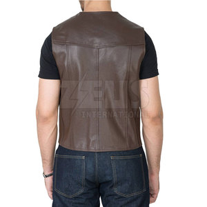 Chaleco de Cuero Personalizado de Alta Calidad para Hombre, Sin Mangas, Modelo 2026, Color Personalizado, Talla Adulto, para Uso en Exteriores - Product Image 4